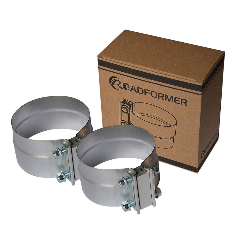 ROADFORMER 5" Lap Joint Exhaust Band Clamp Preformed Aluminized Steel (2 Pack) - Image 3